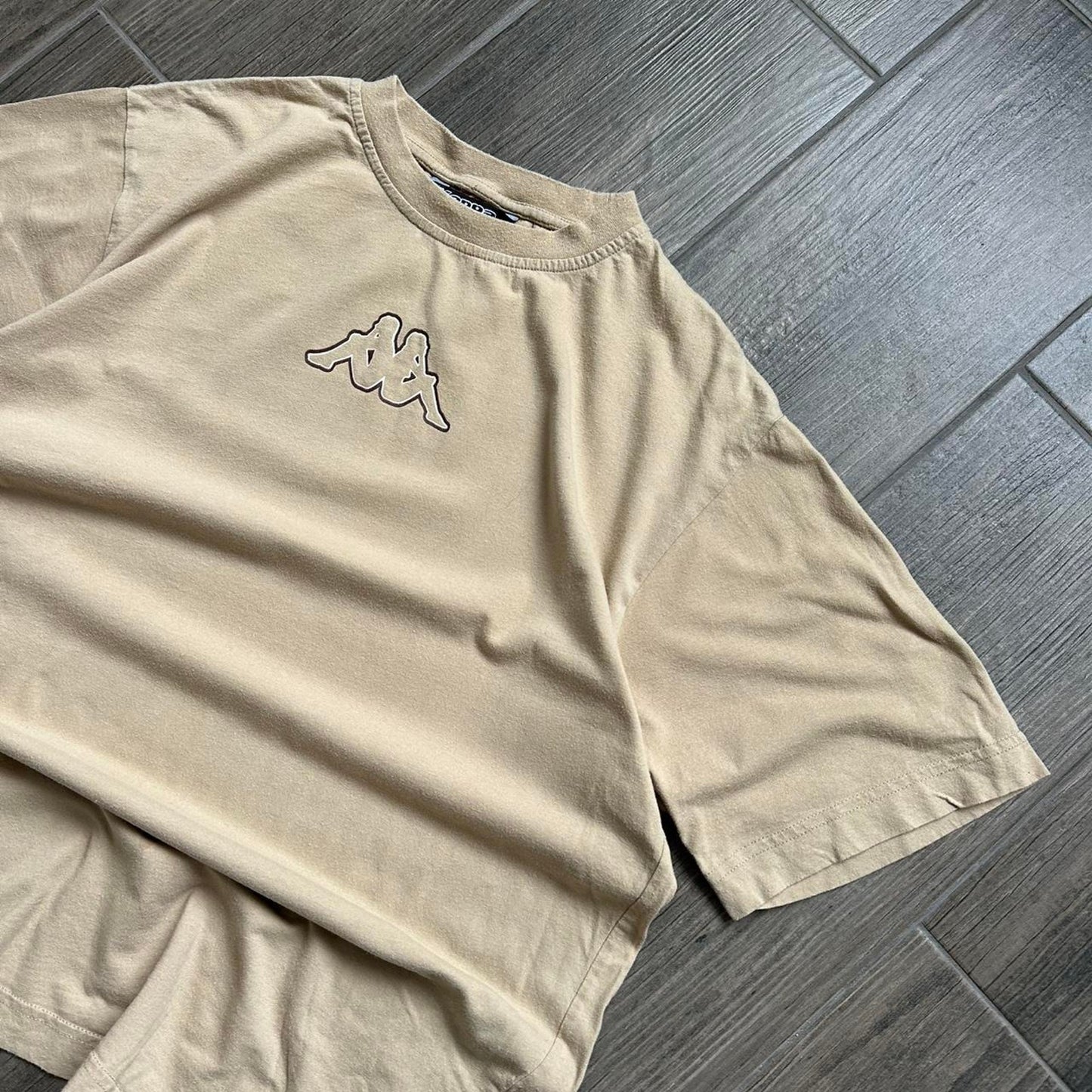 Kappa tan cropped tee