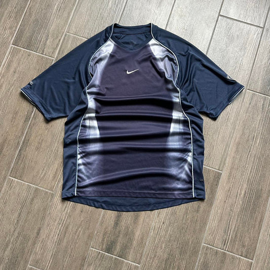 Nike black & white striped Dri-Fit t-shirt