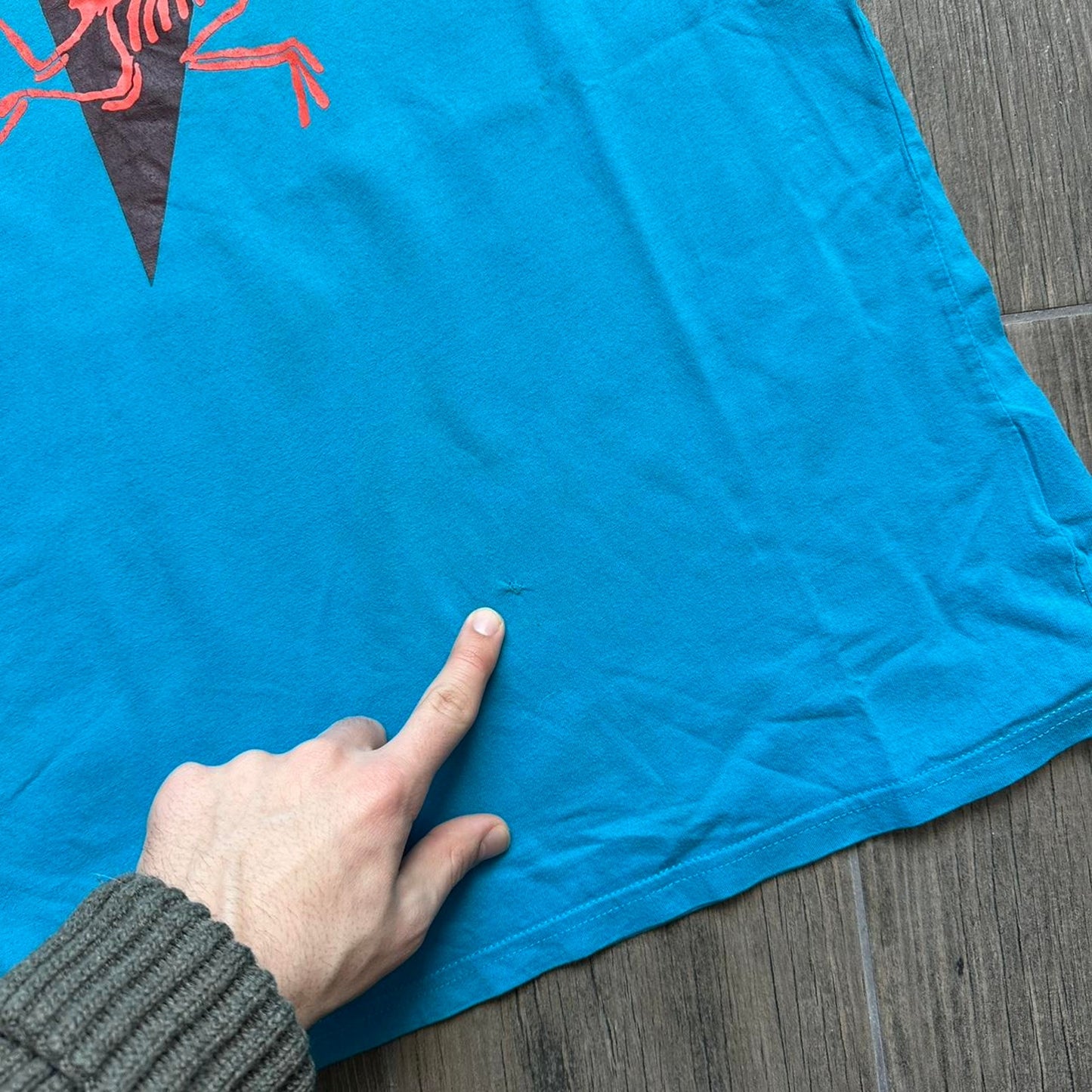 Arcteryx blue gorpcore tee