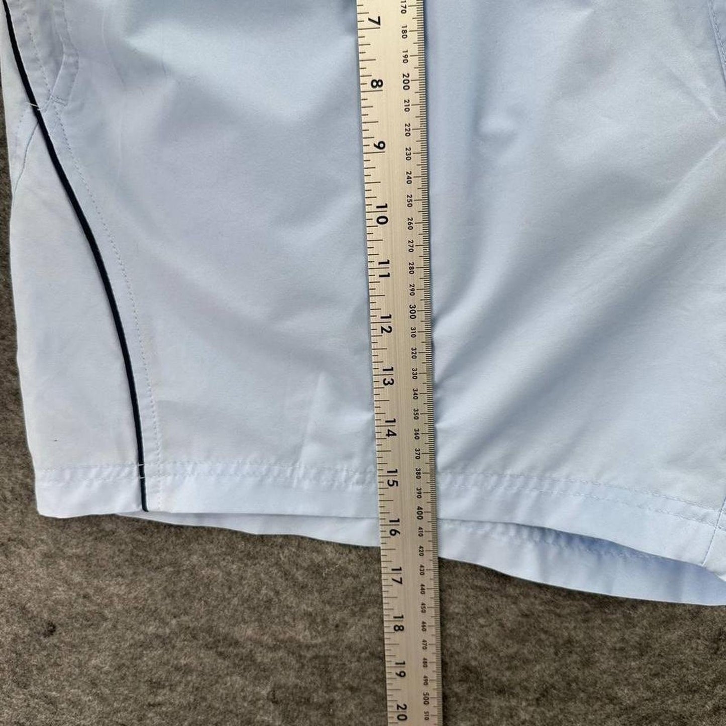 Nike white blue shorts
