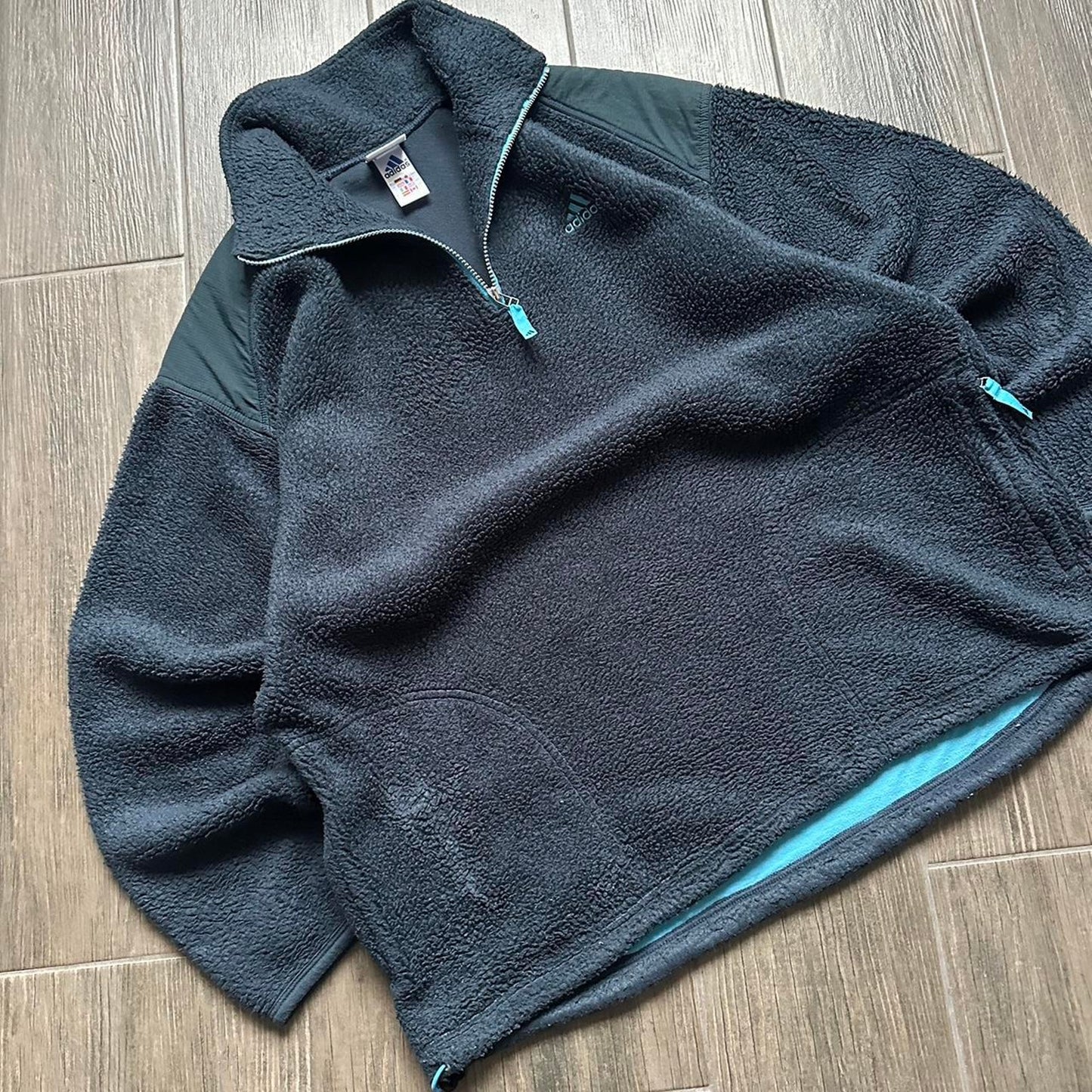 Adidas teddy fleece boxy fit y2k L jumper