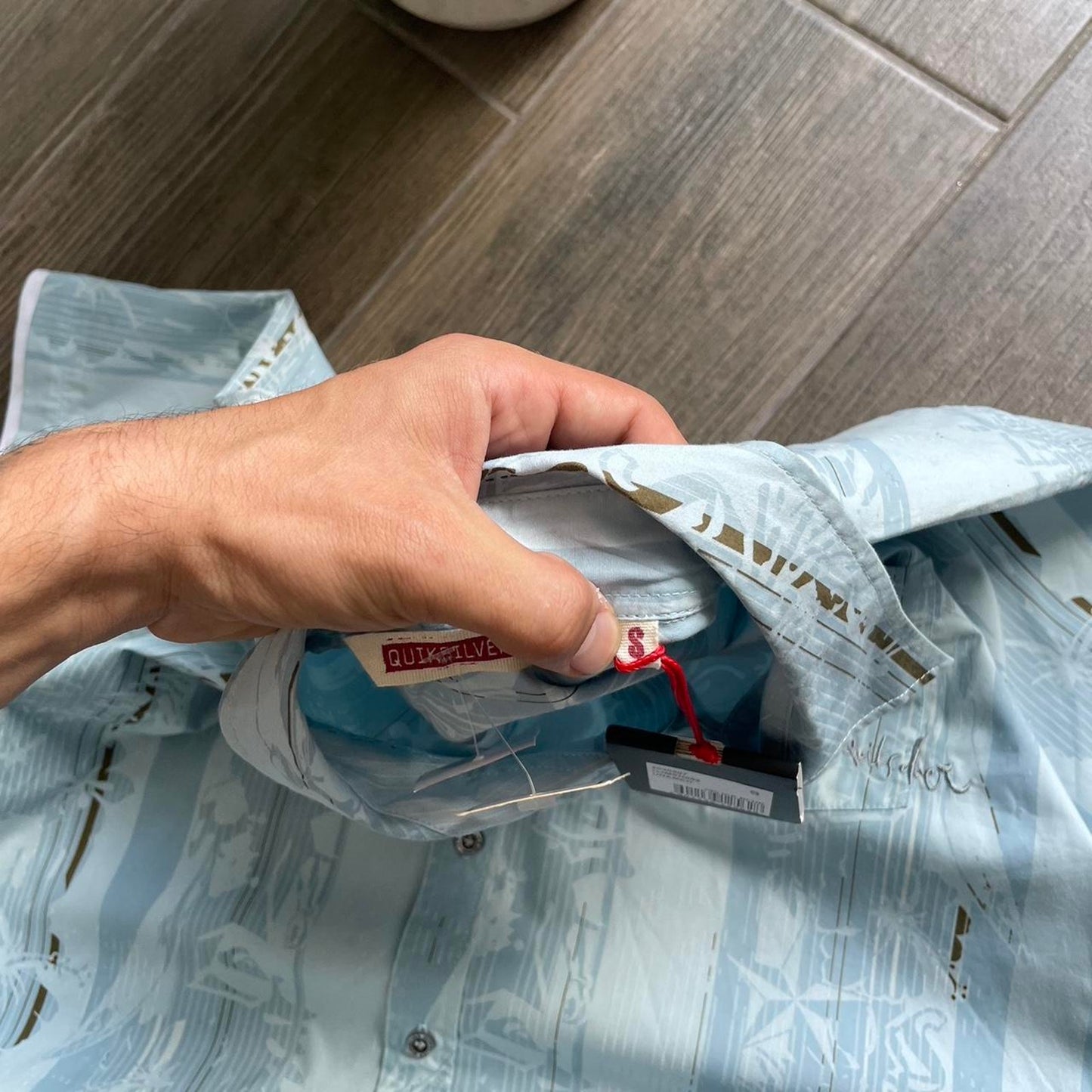 Quiksilver Hawaiian y2k baggy summer surf shirt