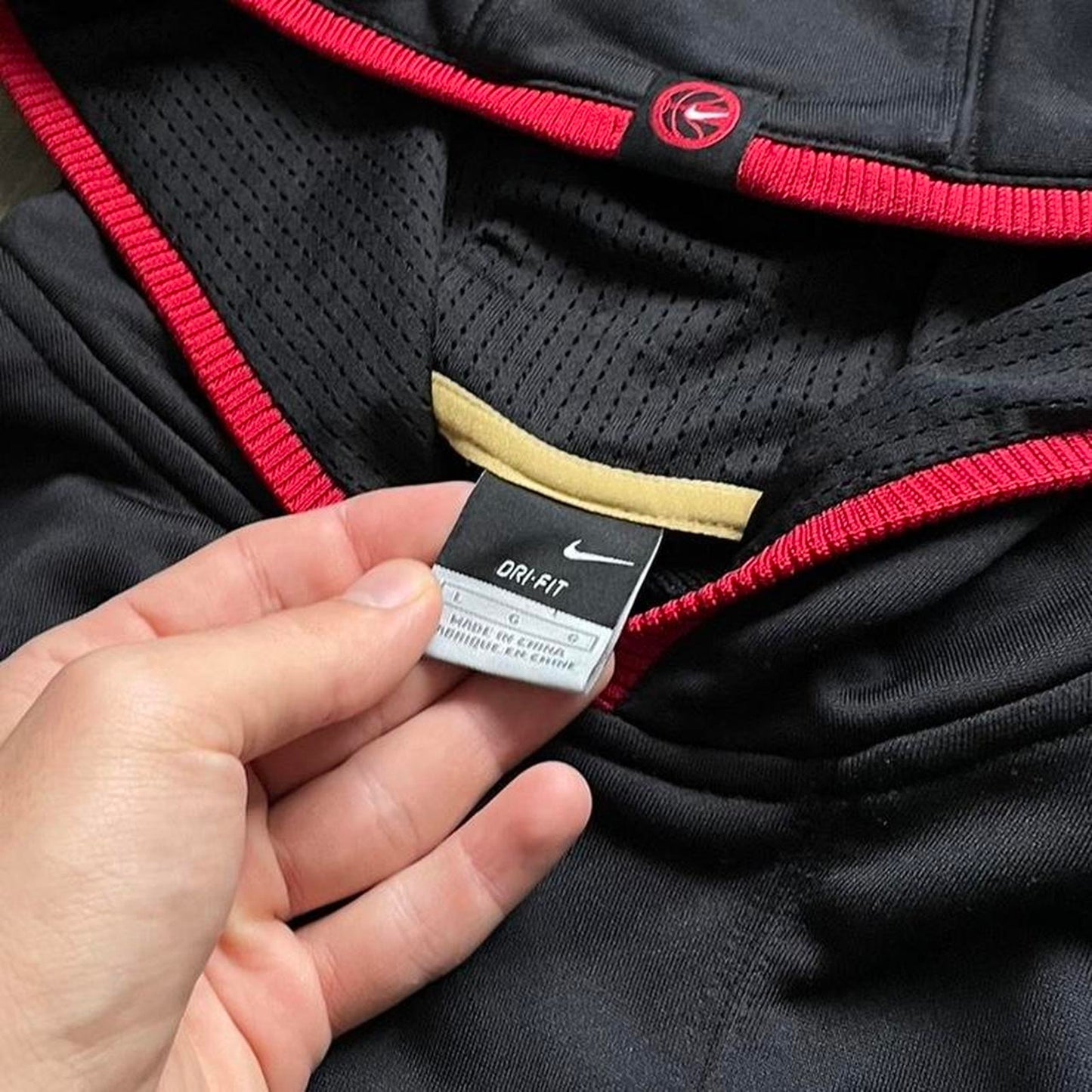 Nike black y2k vintage streetwear L hoodie