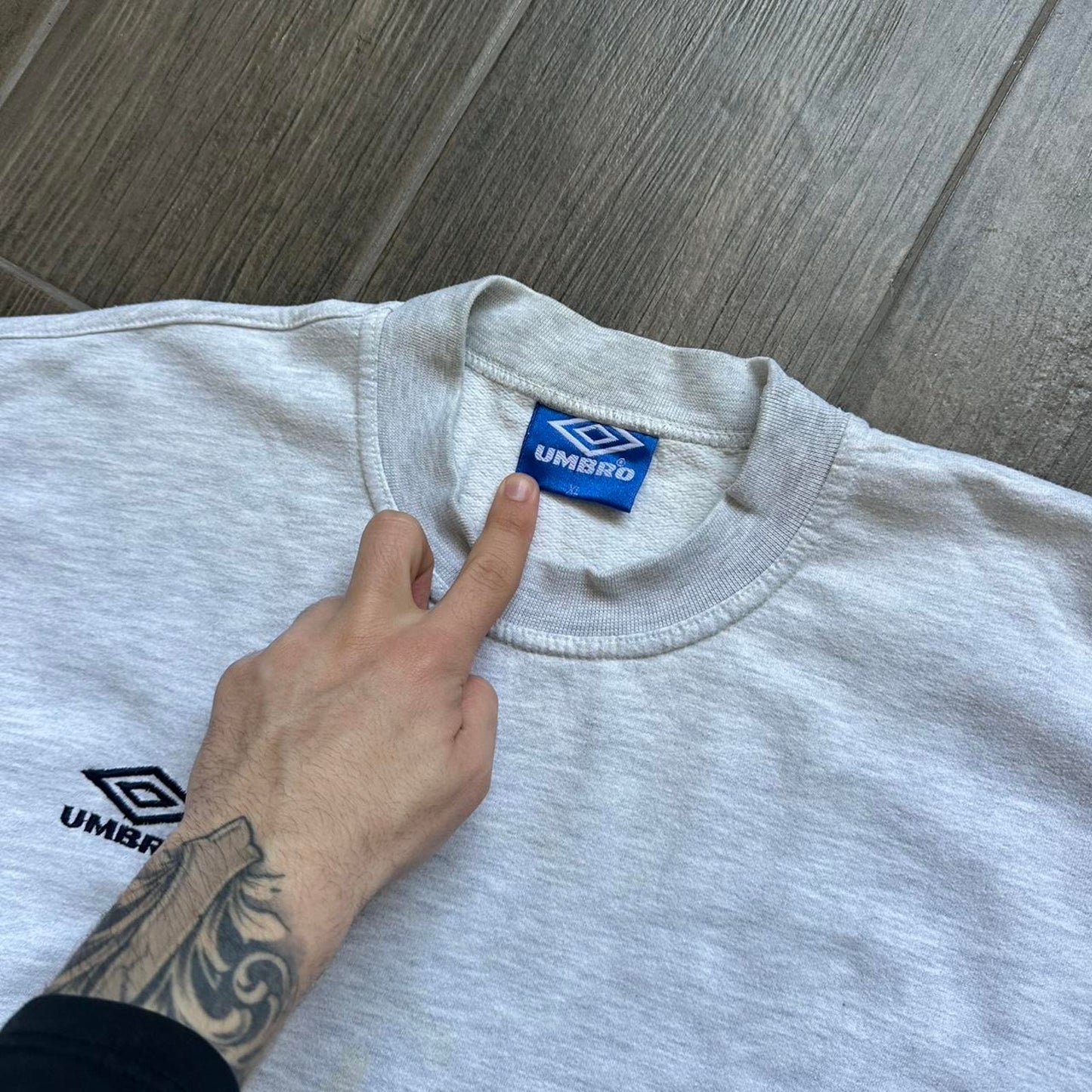 Umbro grey crewneck boxy fit sweatshirt