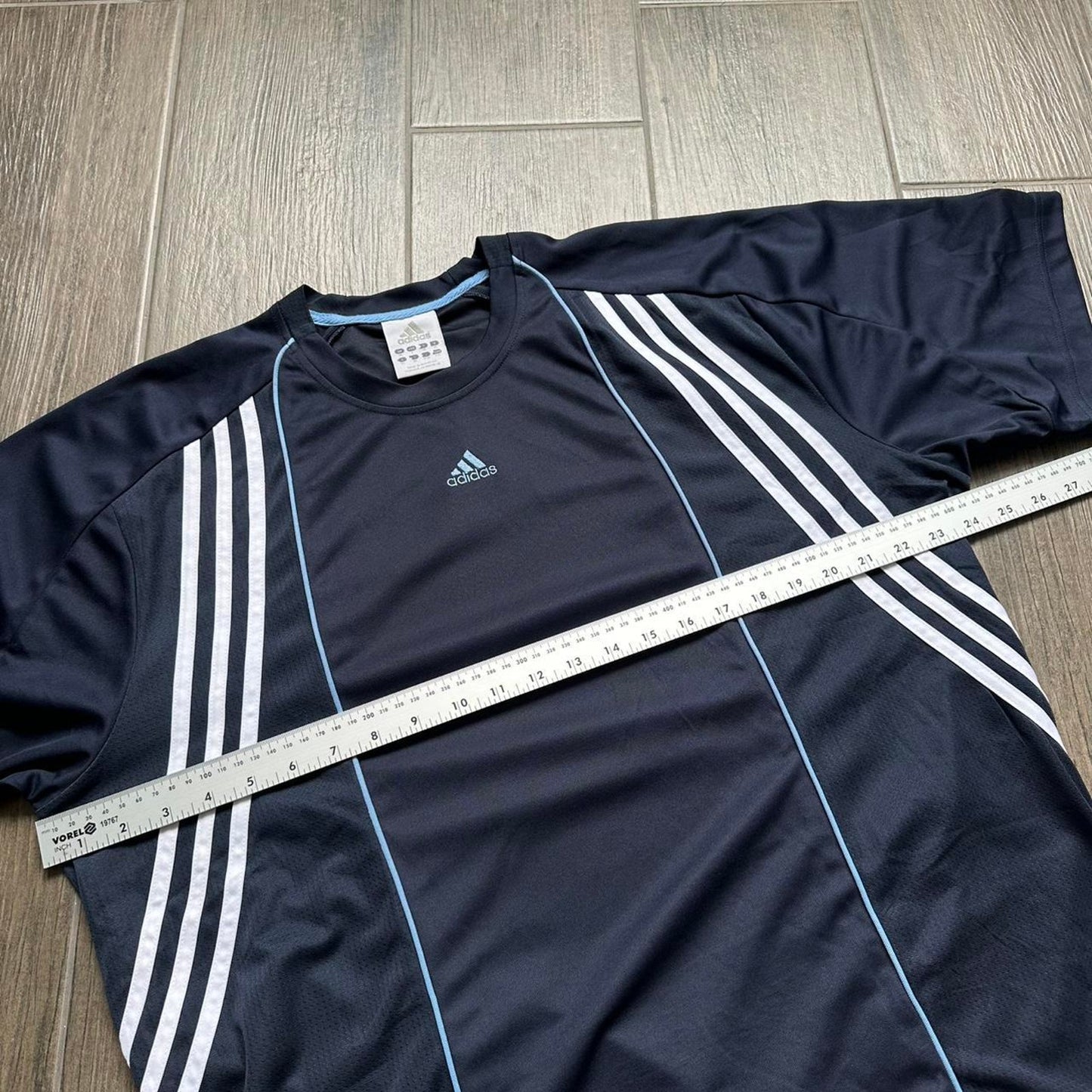 Adidas black white striped