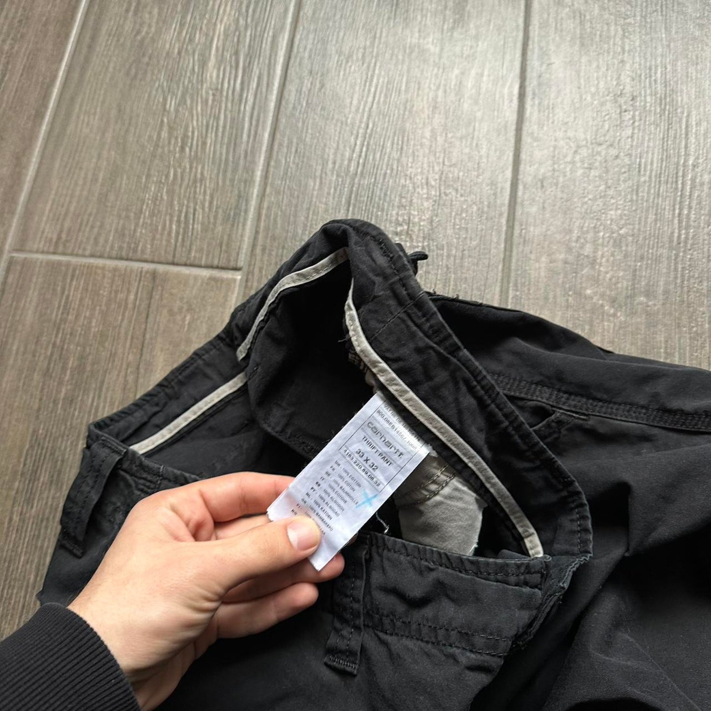 Carhartt black cargo pants
