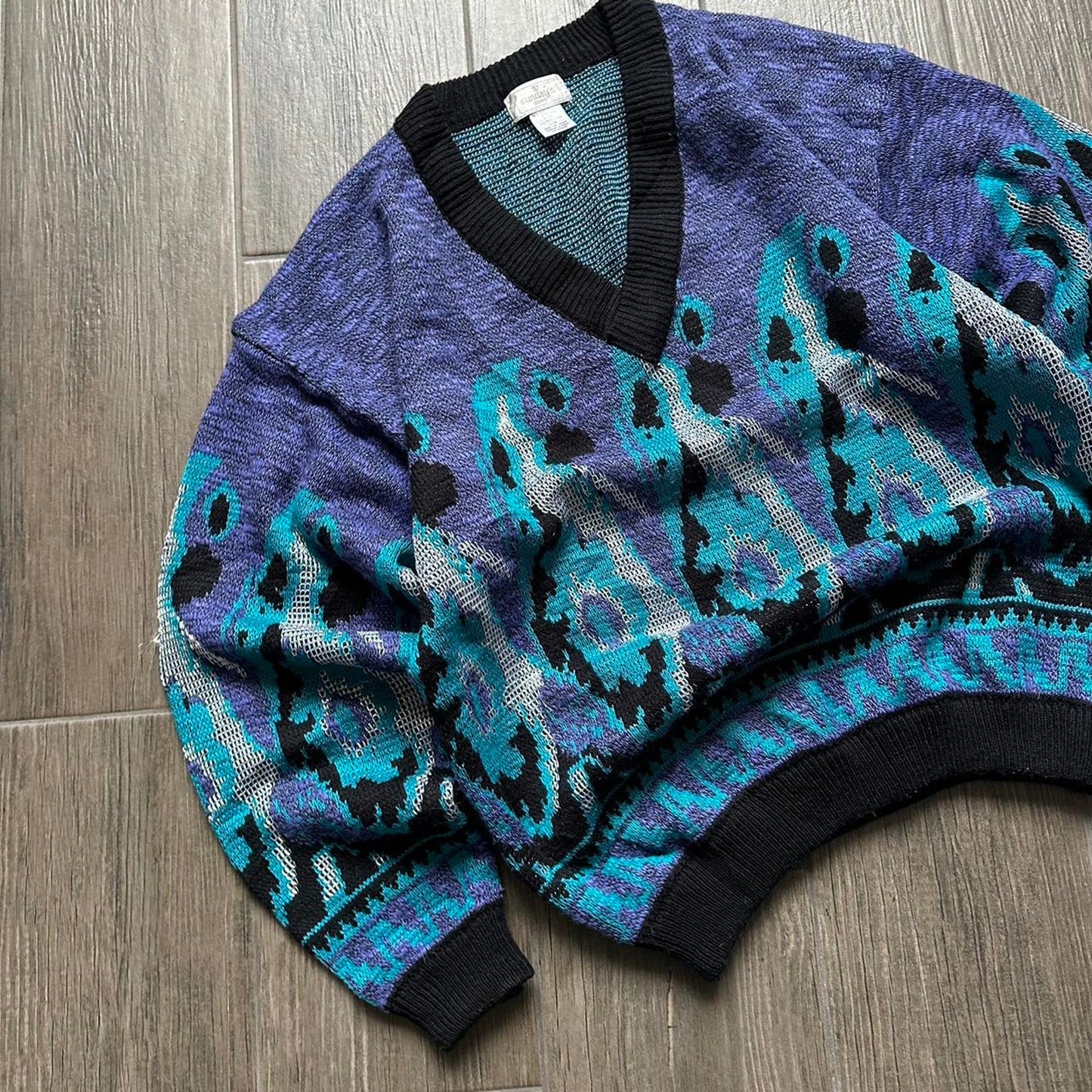 90s vintage winter sweater jumper L