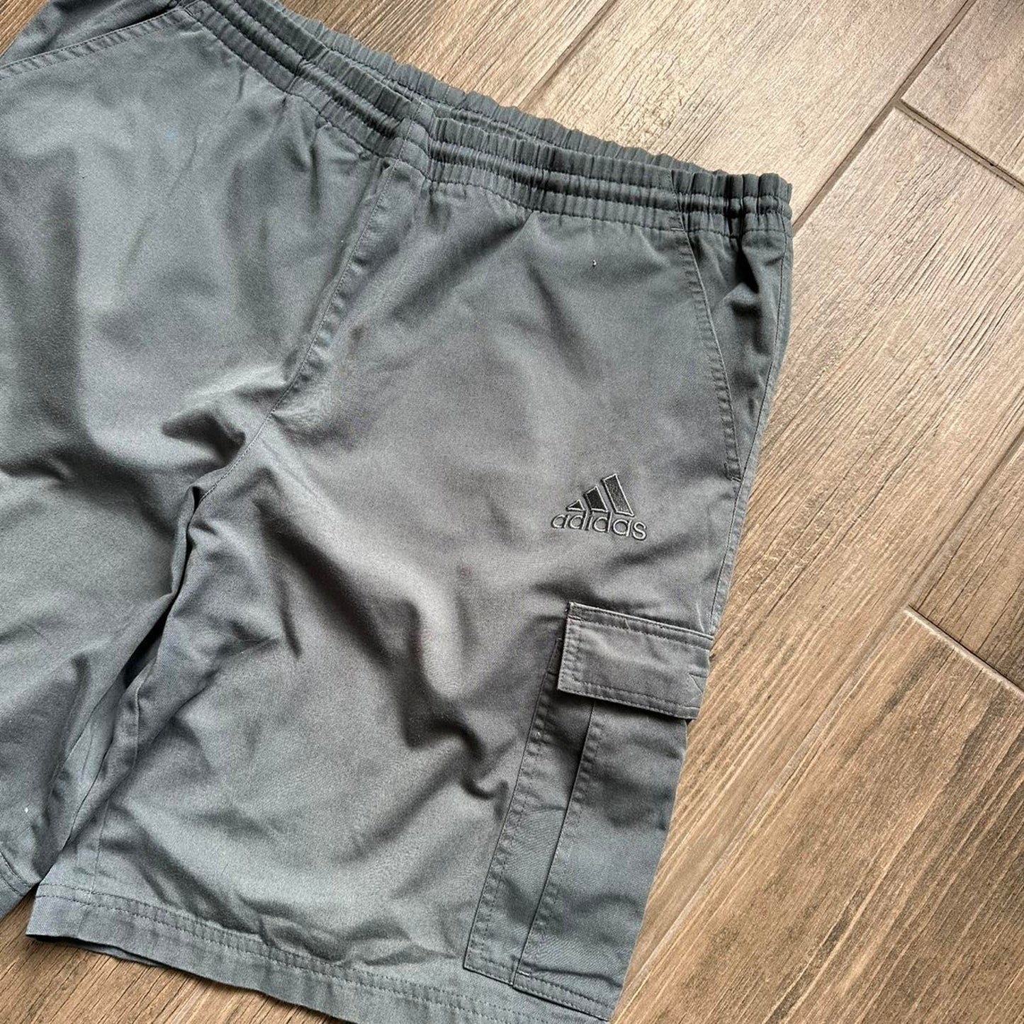 Adidas grey cargo shorts