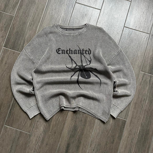 Y2k Japanese style knitted avant-garde M-L sweater