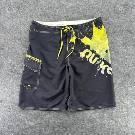 Quiksilver Black & Yellow Board Shorts