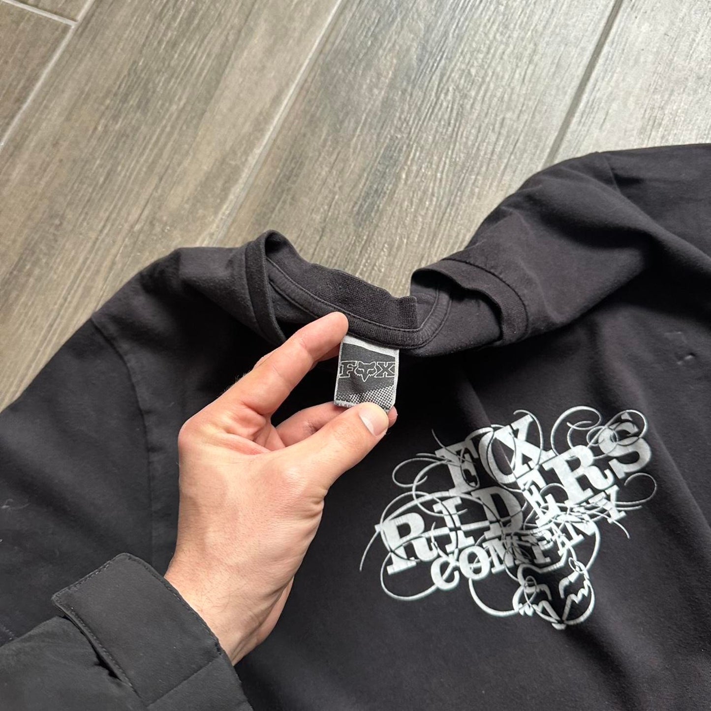 Fox Racing black t-shirt with white graphic