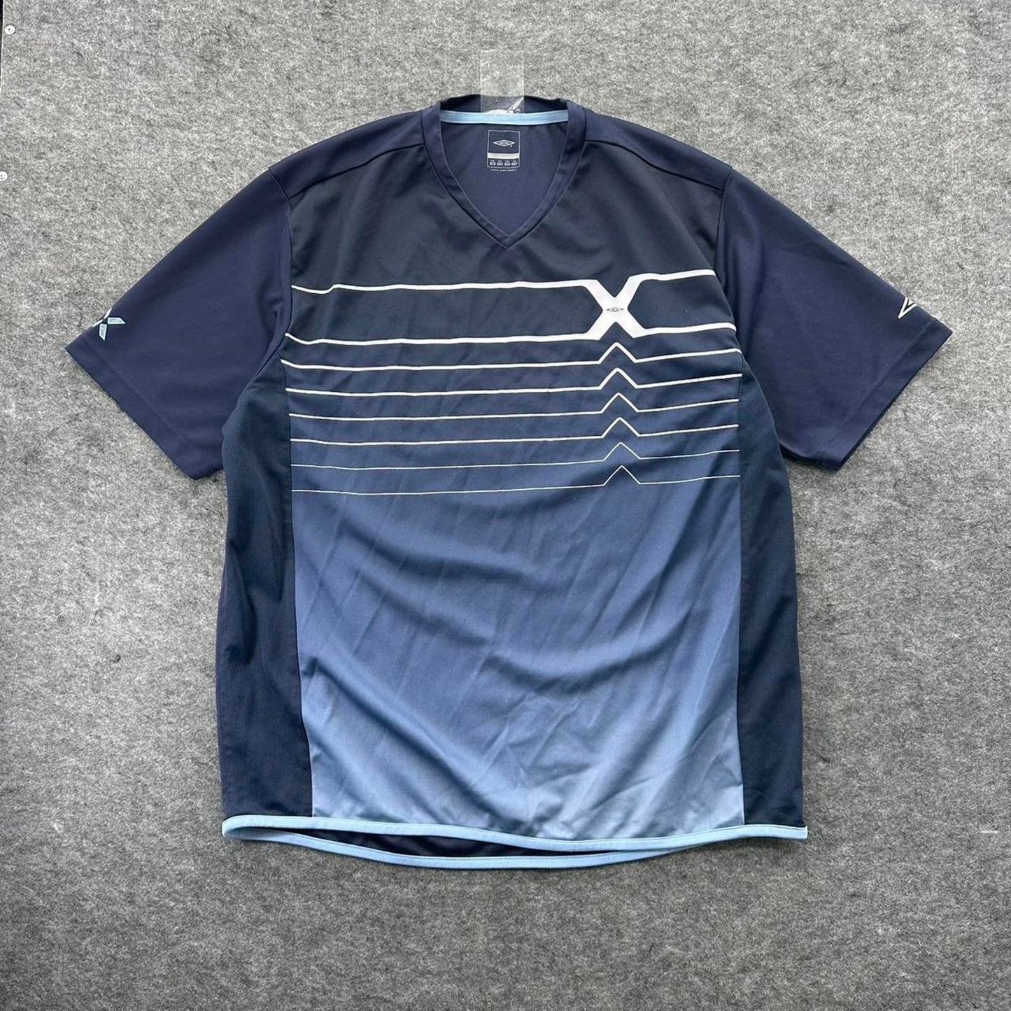 Umbro navy blue jersey with