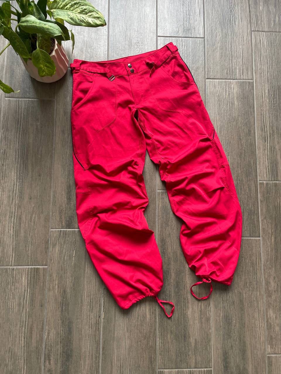 Nike parachute womens vintage red pants