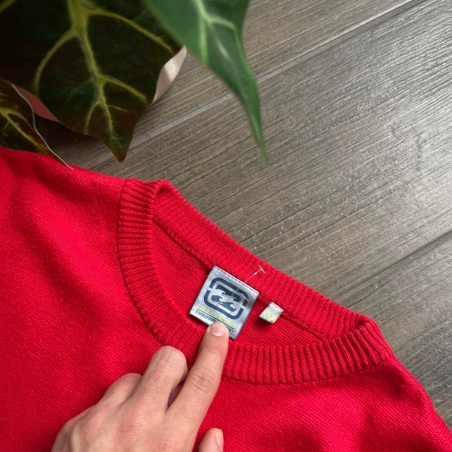Billabong knitt red y2k baggy jumper