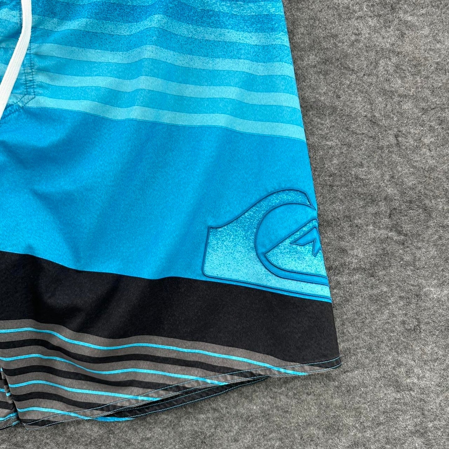 Quiksilver blue striped board shorts