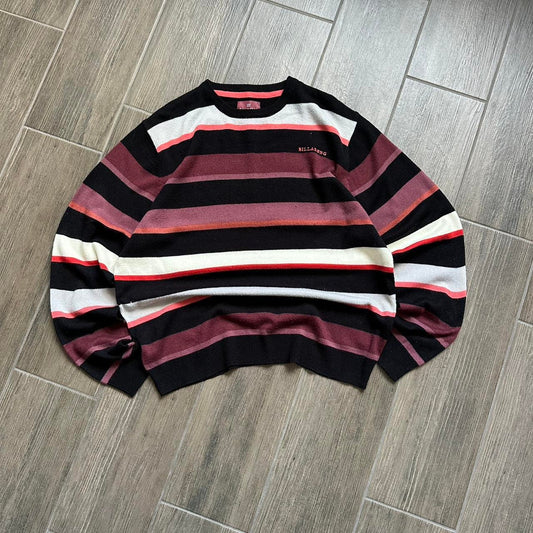 Billabong striped y2k jumper