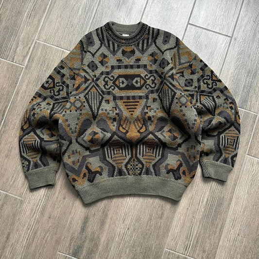 Y2k vintage grandpacore winter sweater