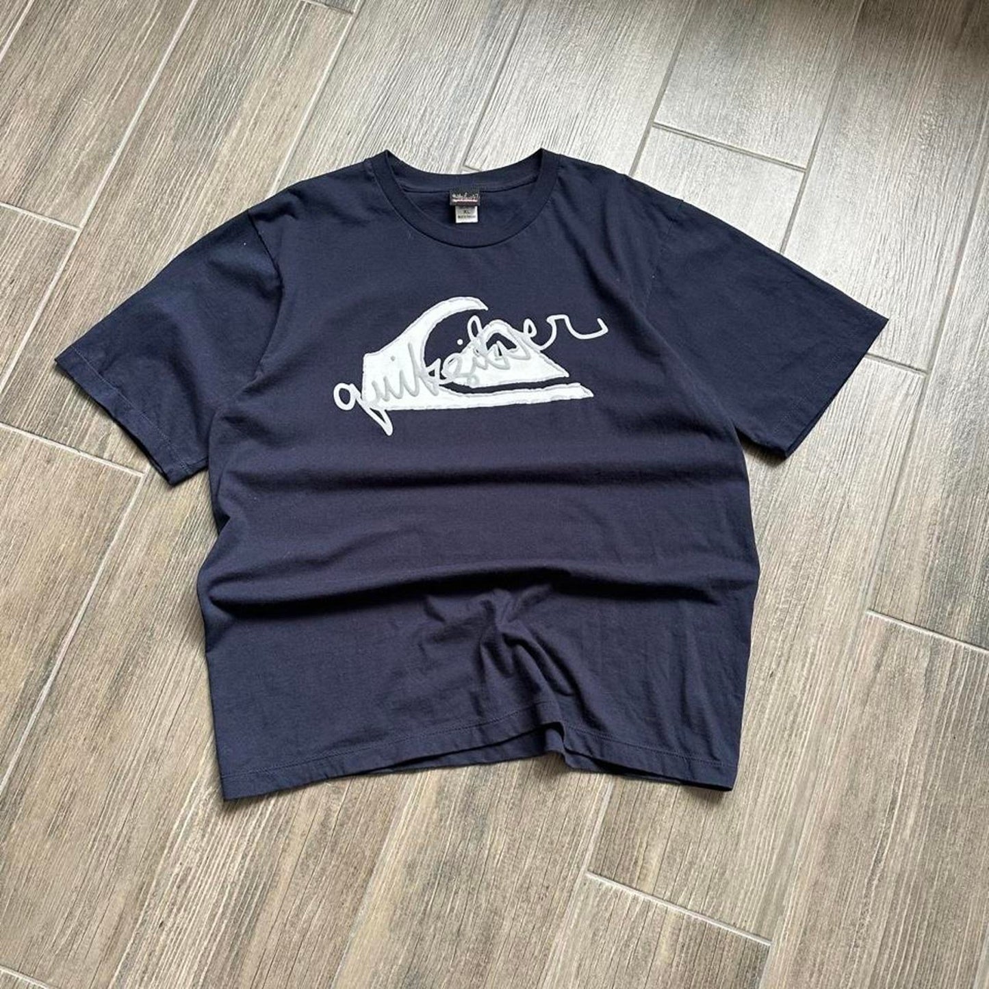 Quiksilver navy blue surf tee