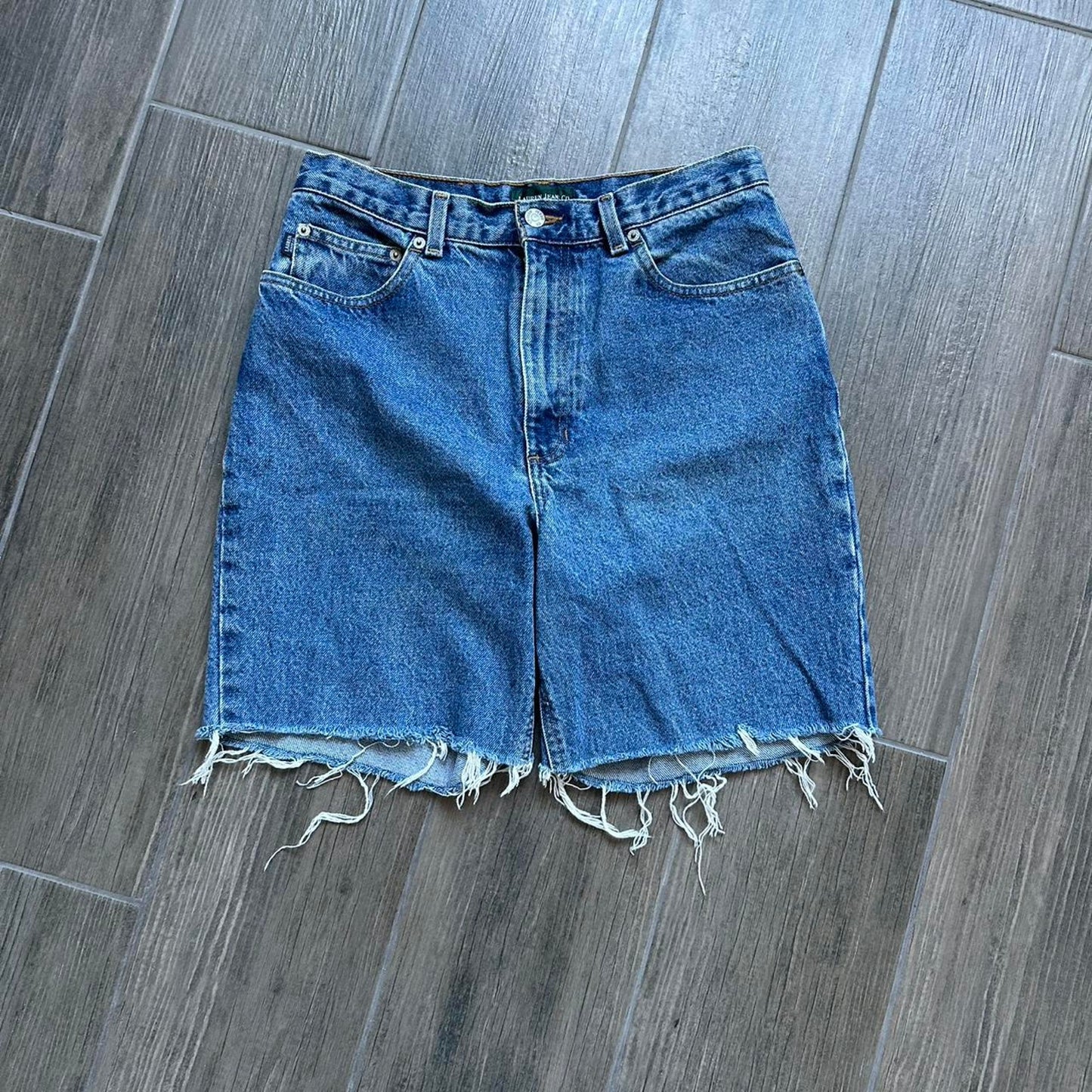 Polo Ralph Lauren distressed blue vintage shorts
