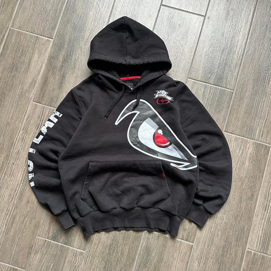 No Fear black y2k streetwear skater style M hoodie