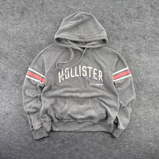 Hollister Y2K Grey Baggy Women's Hoodie Size L
