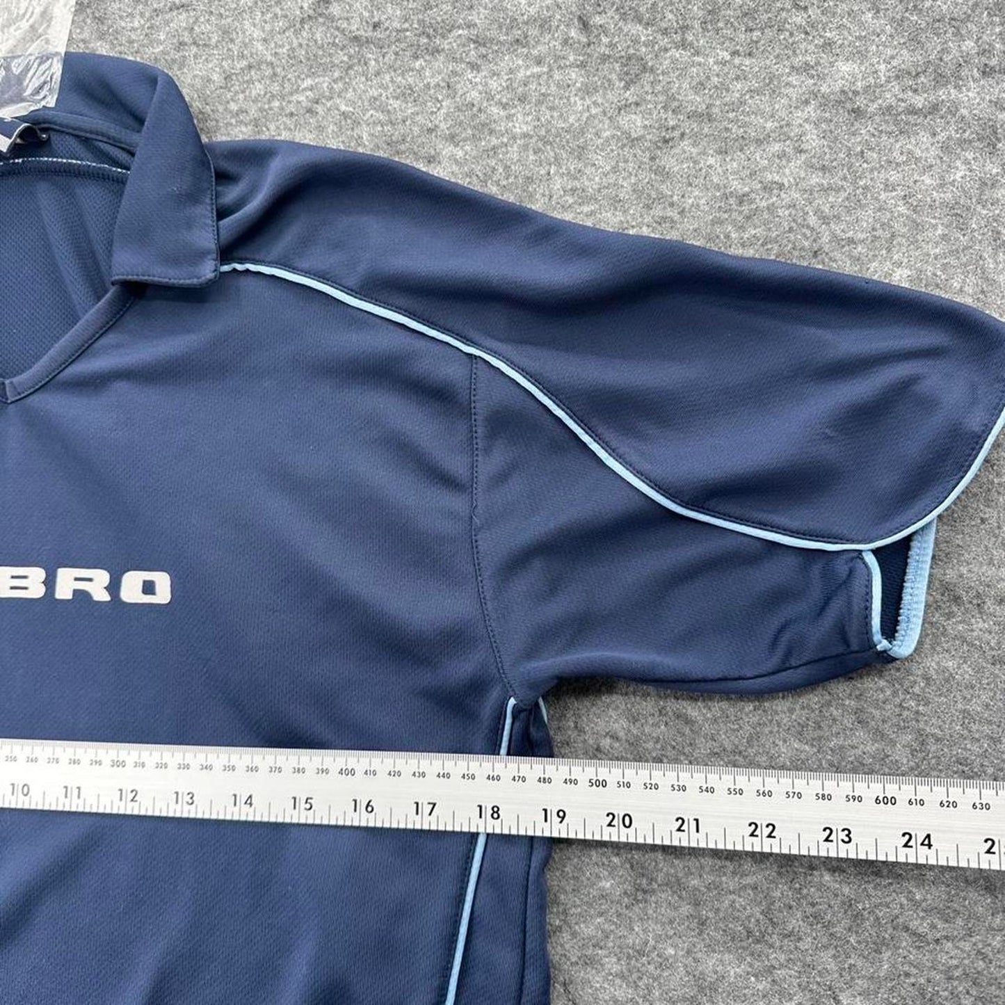 Navy blue umbro polo shirt