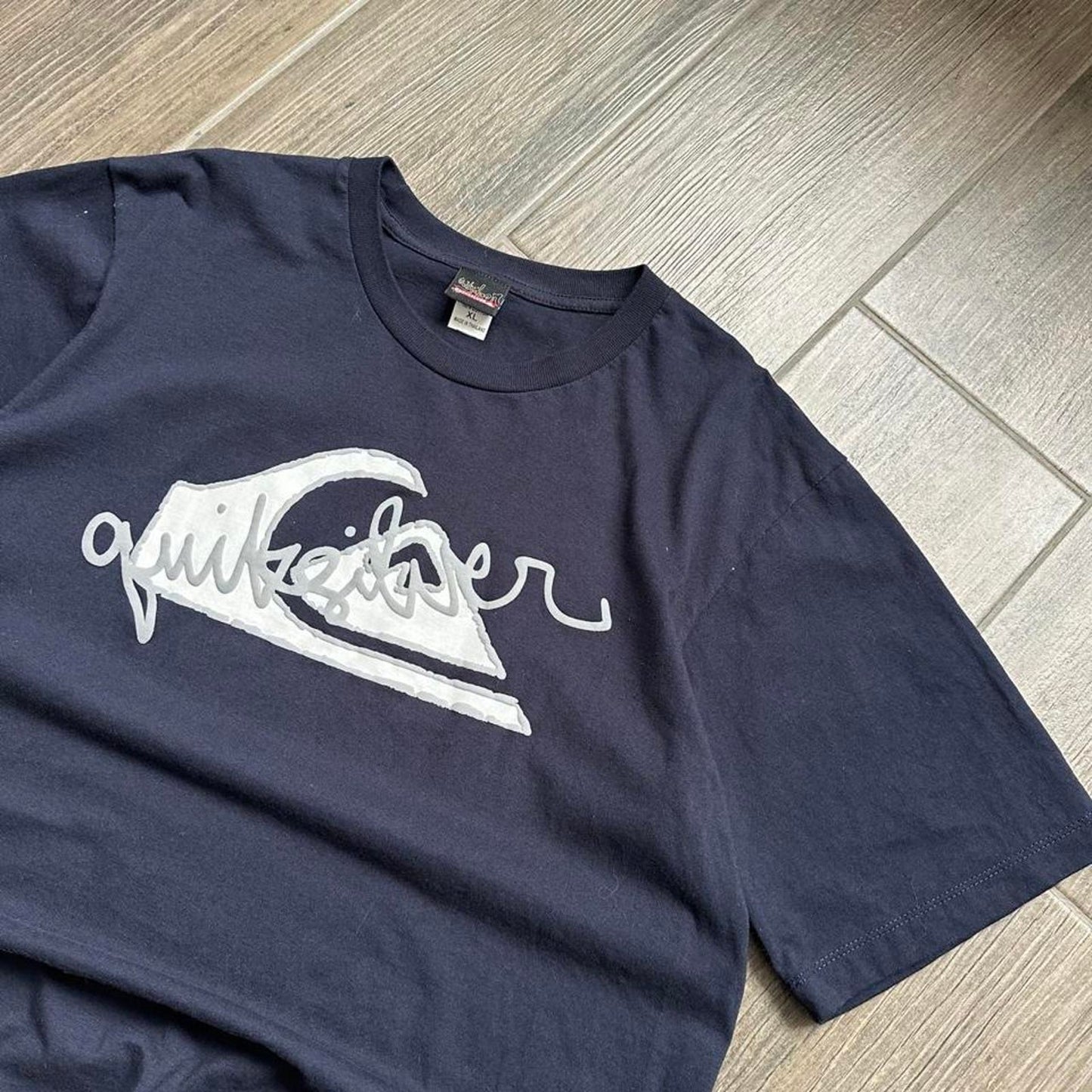 Quiksilver navy blue surf tee