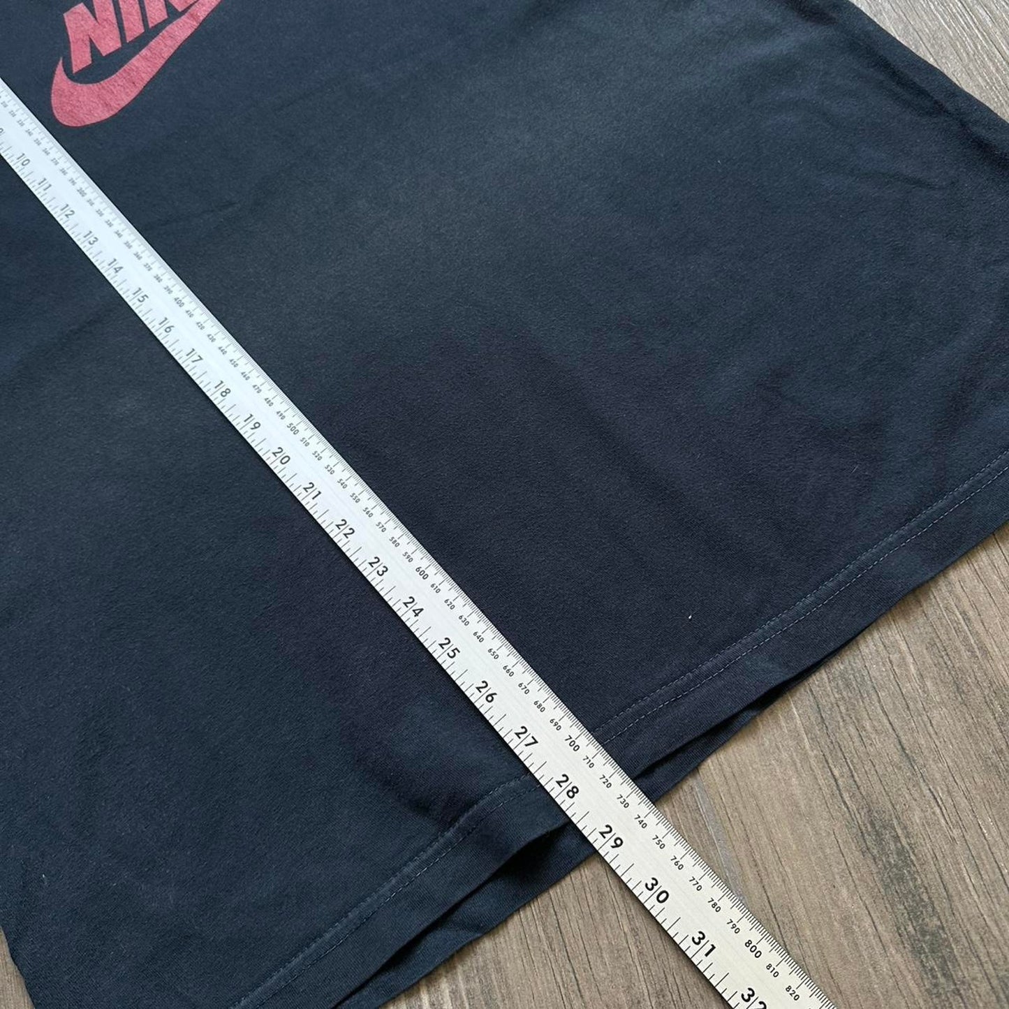 Nike black cotton t-shirt with red logo
