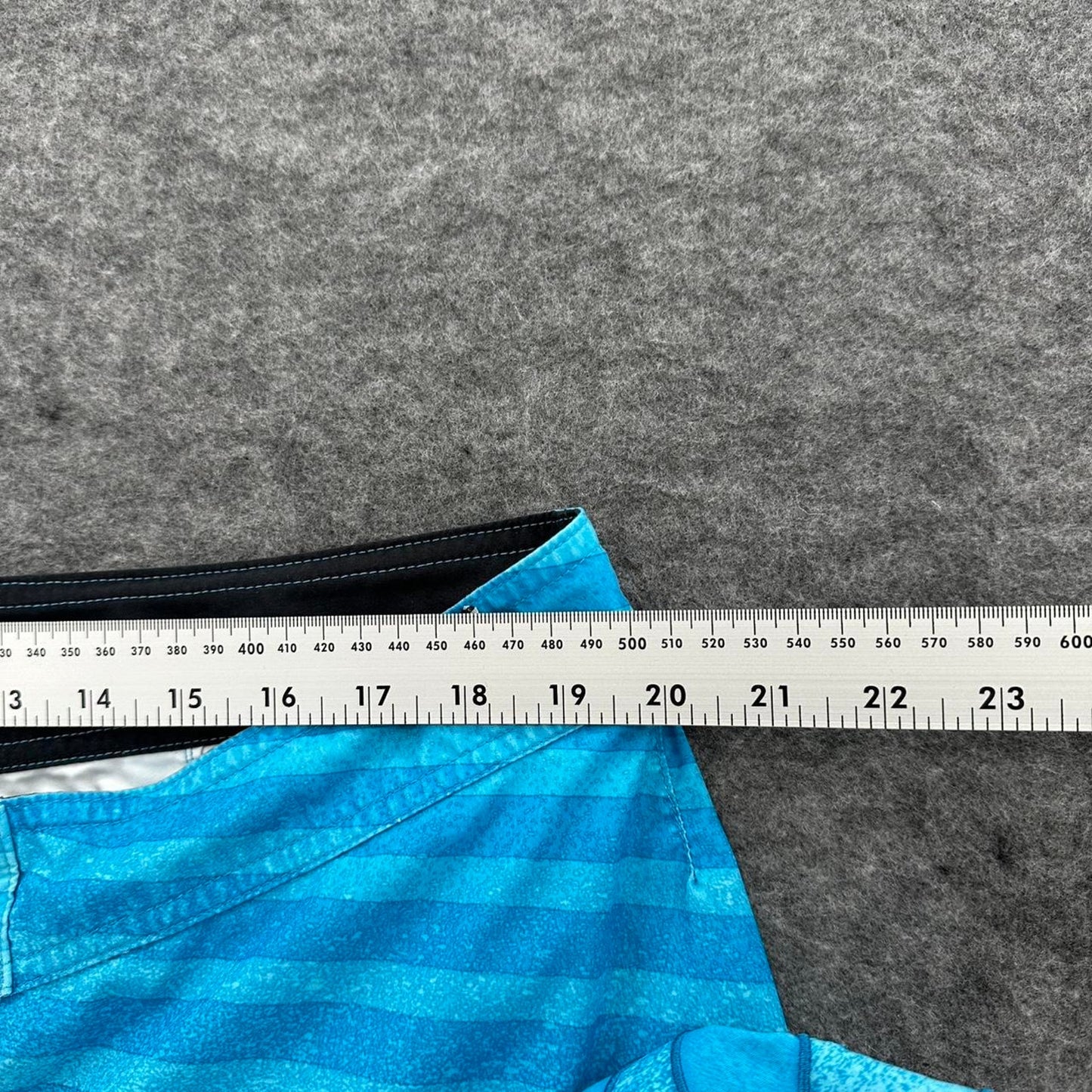 Quiksilver blue striped board shorts