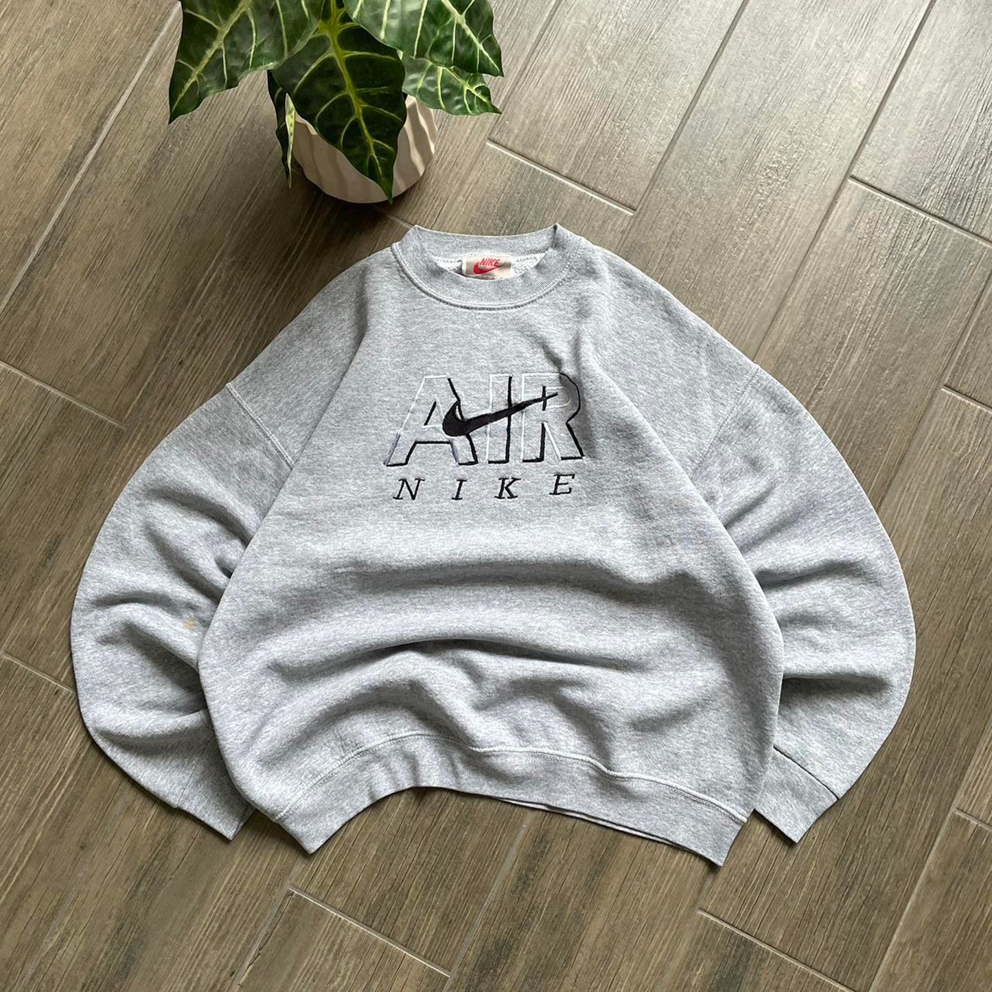 Nike grey made in usa 90s vintage Oversized L sweatshirt