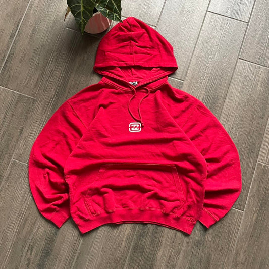 Billabong red y2k surf-wear M hoodie