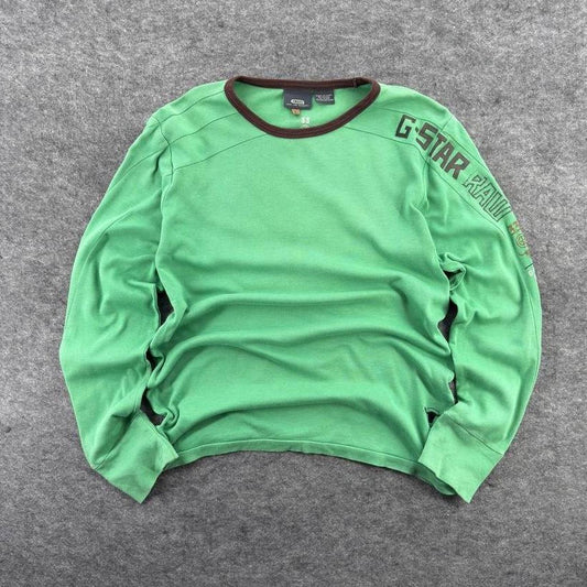 G-Star RAW Y2K Green Long Sleeve Shirt