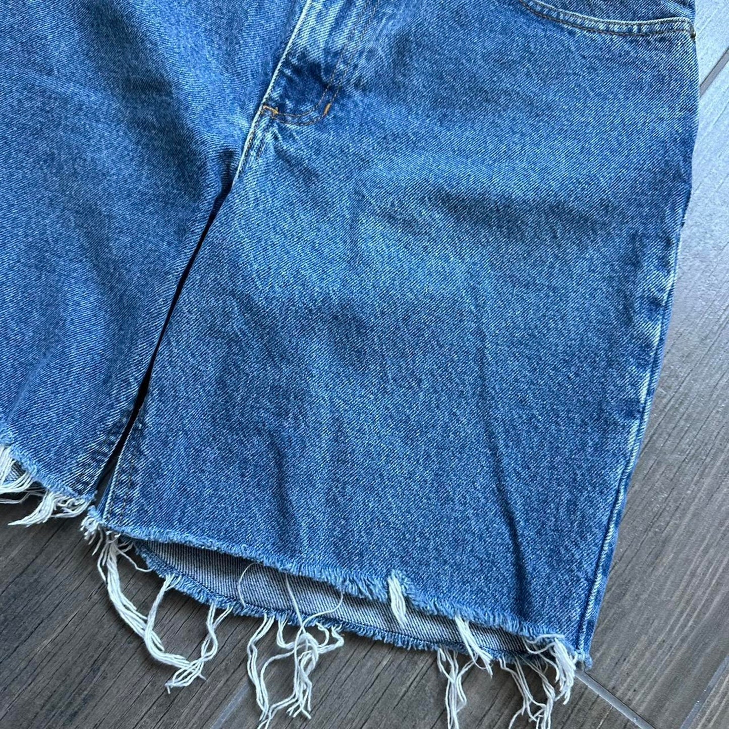 Polo Ralph Lauren distressed blue vintage shorts