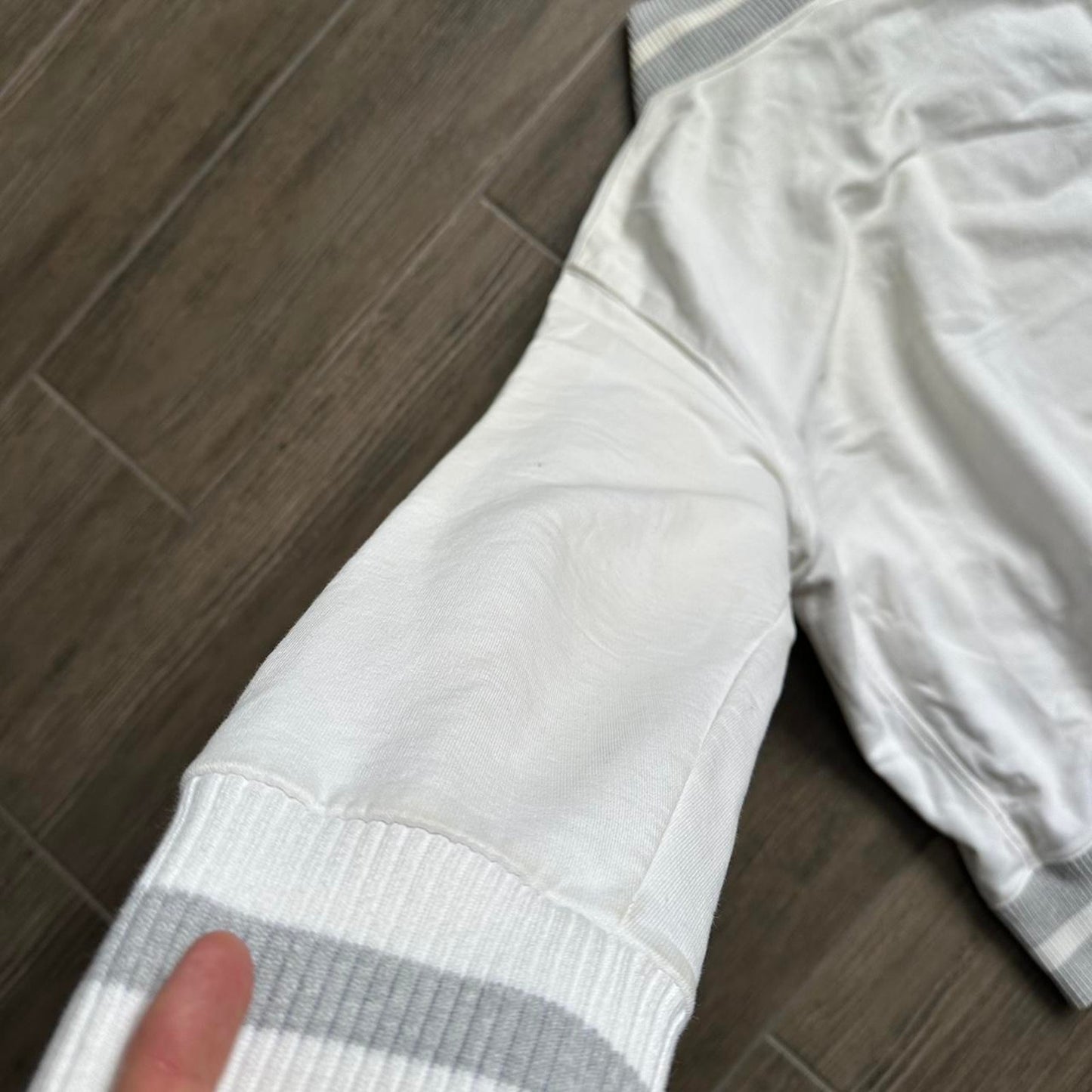 La Martina y2k white zip jacket