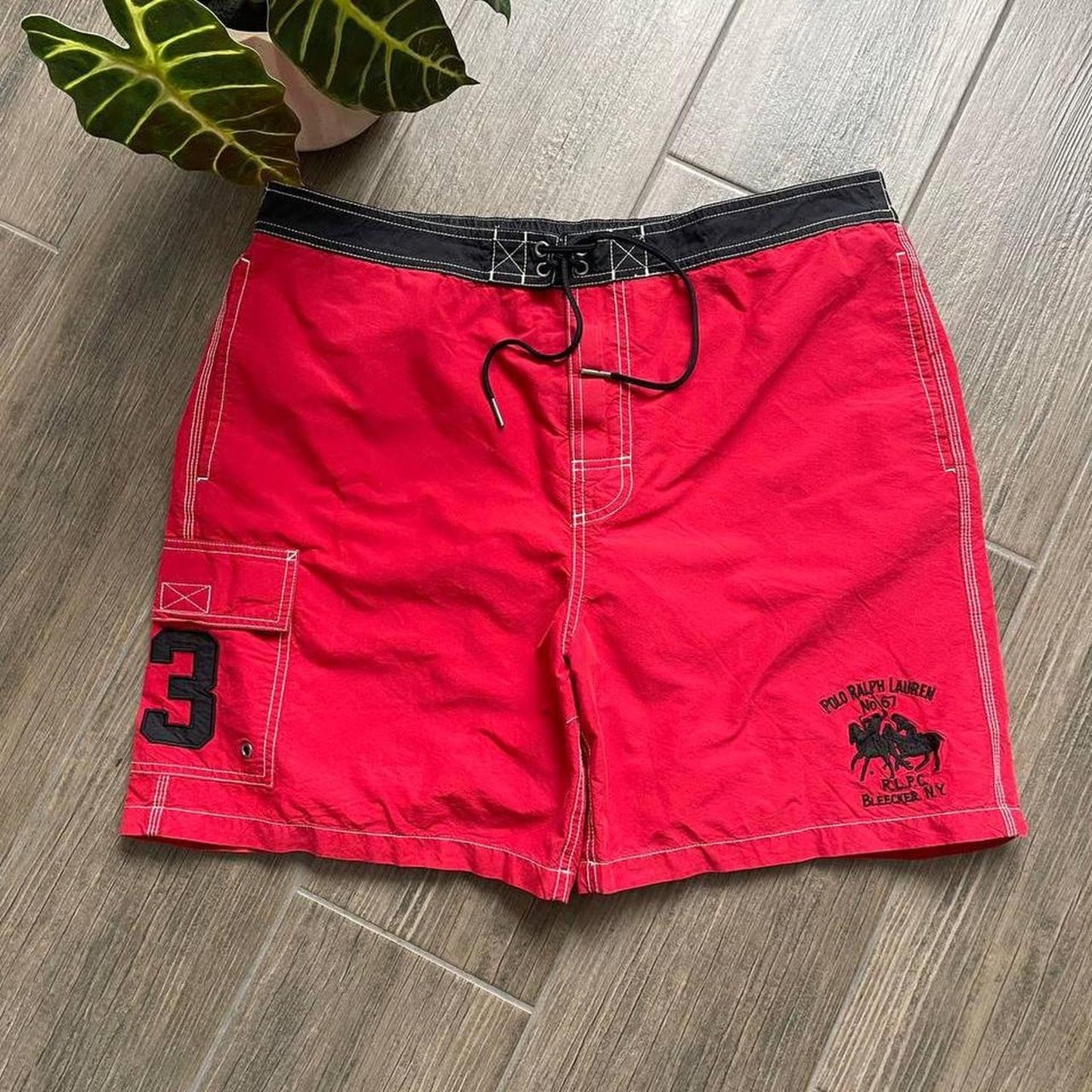 Polo ralph lauren red y2k swim 🏊 shorts
