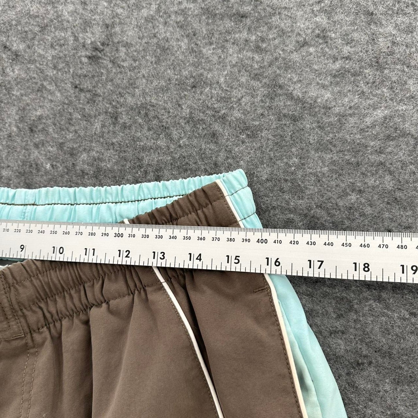 Nike brown shorts with light