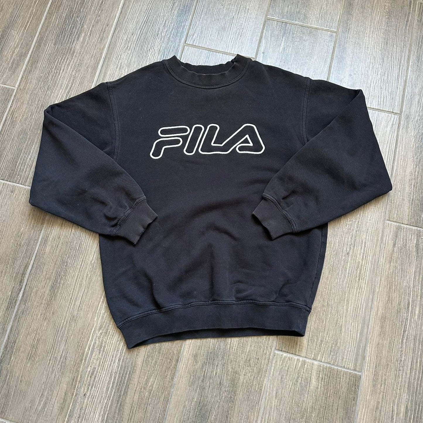 Fila black crewneck sweatshirt