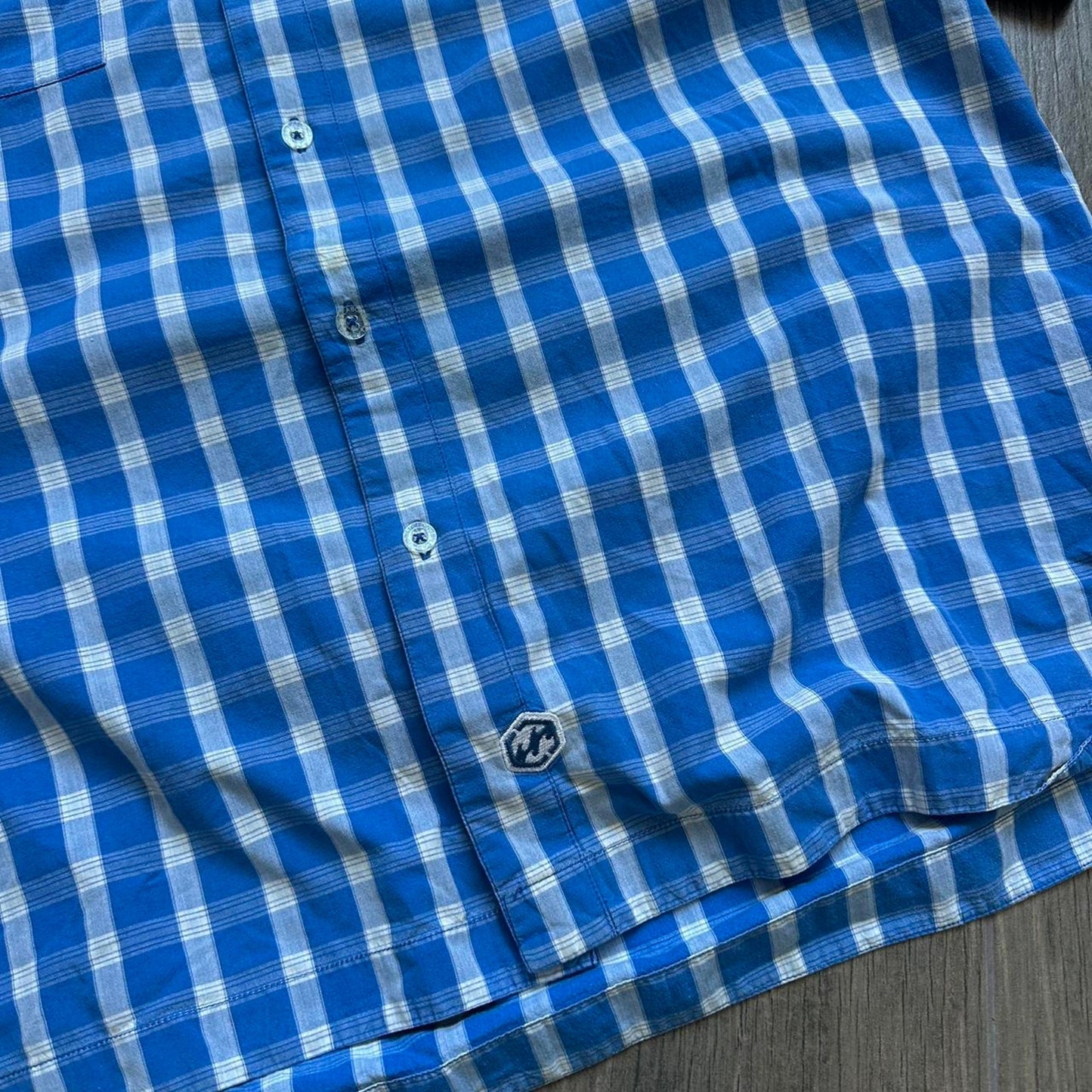 Billabong checkered button up shirt with