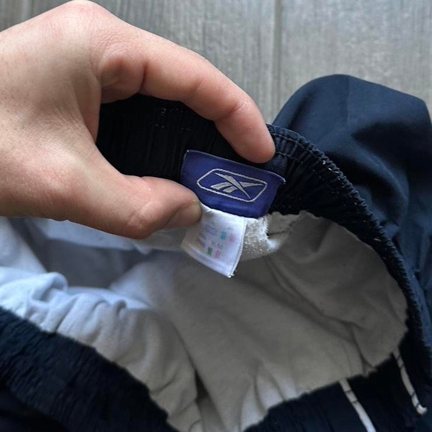 Reebok navy y2k parachute sweatpants