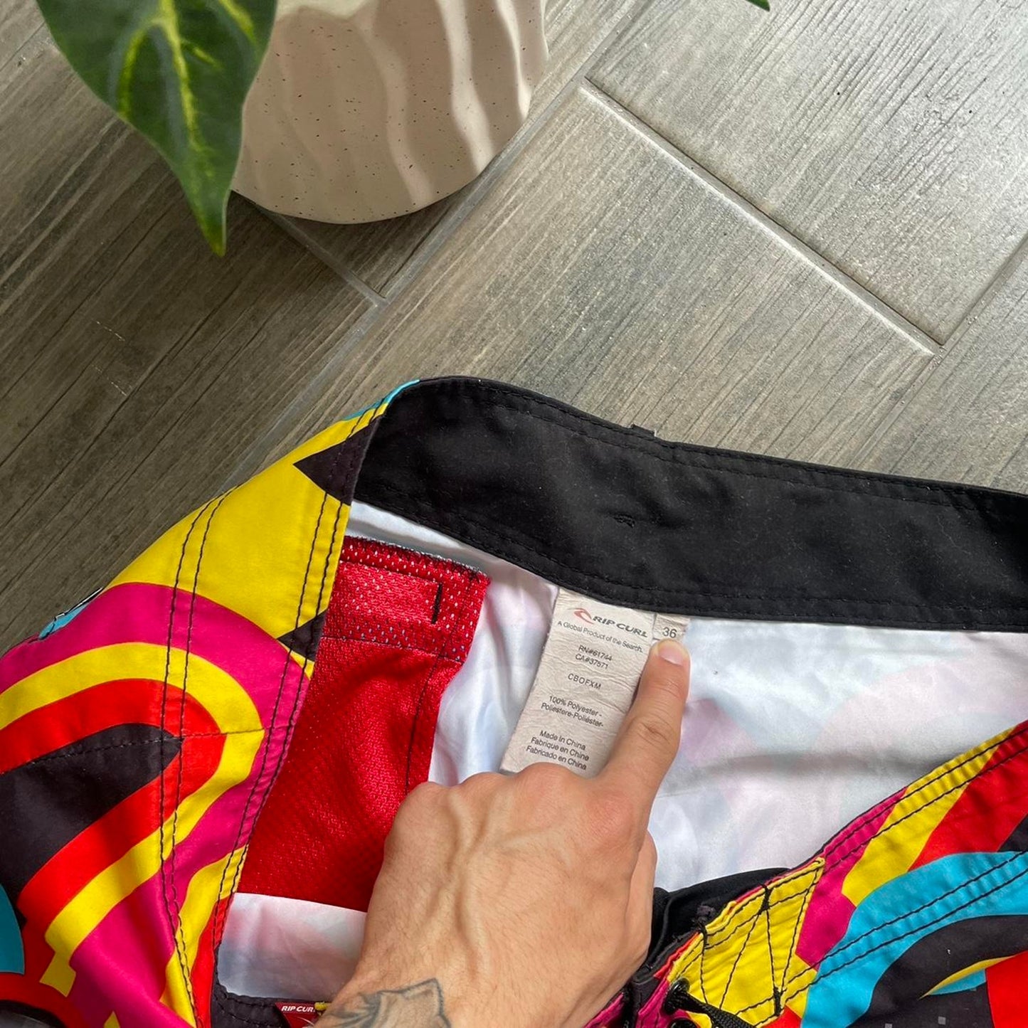Rip Curl y2k nylon surf shorts
