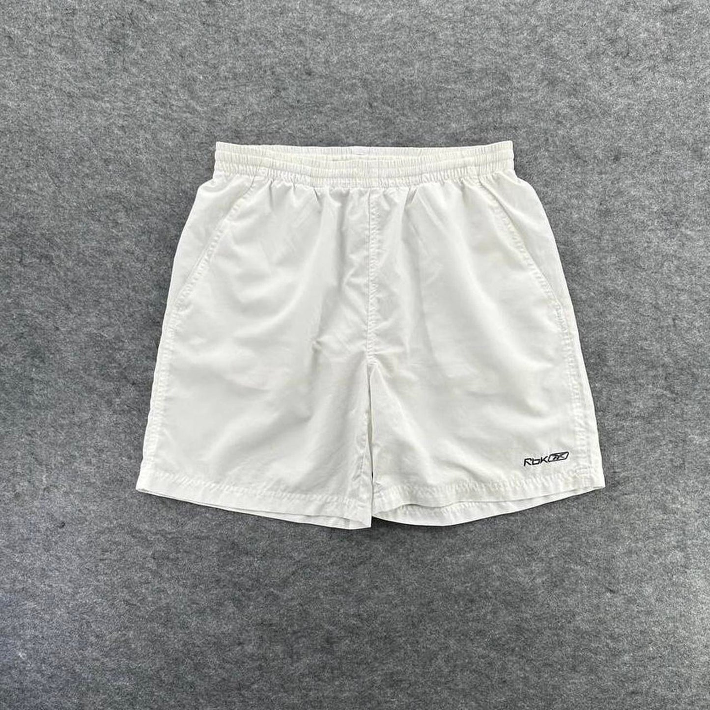 Y2k reebok white shorts