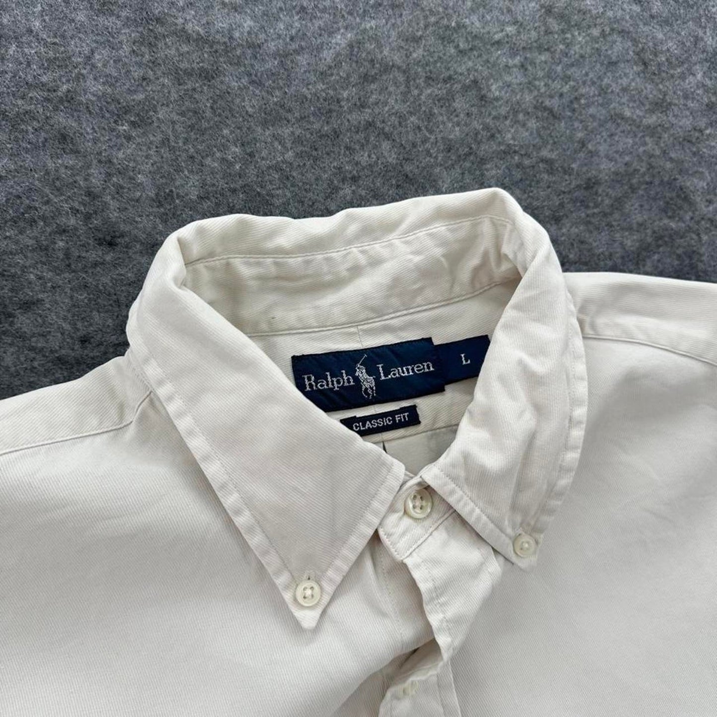 Ralph lauren white button up