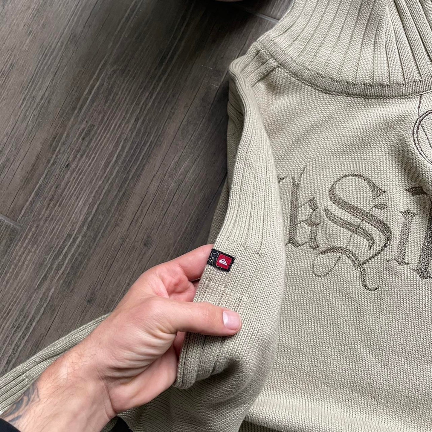 Quiksilver knitted surfwear y2k winter baggy vintage S jumper