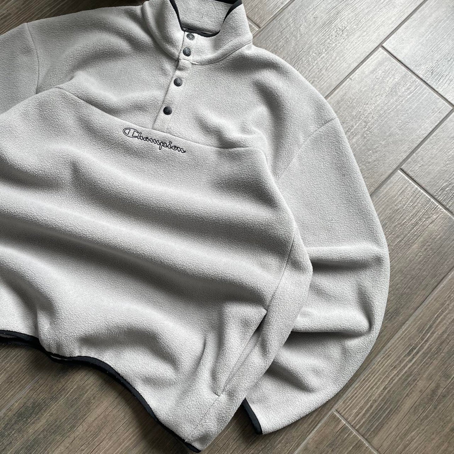 Champion fleece grey y2k baggy jumper
