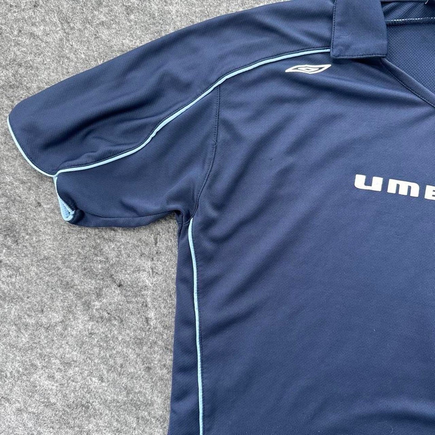 Navy blue umbro polo shirt