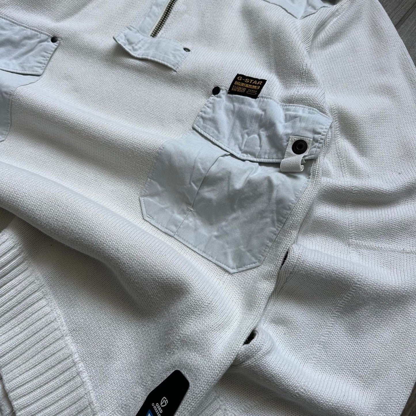 G Star Raw Y2k Japanese style knitted zip M jumper