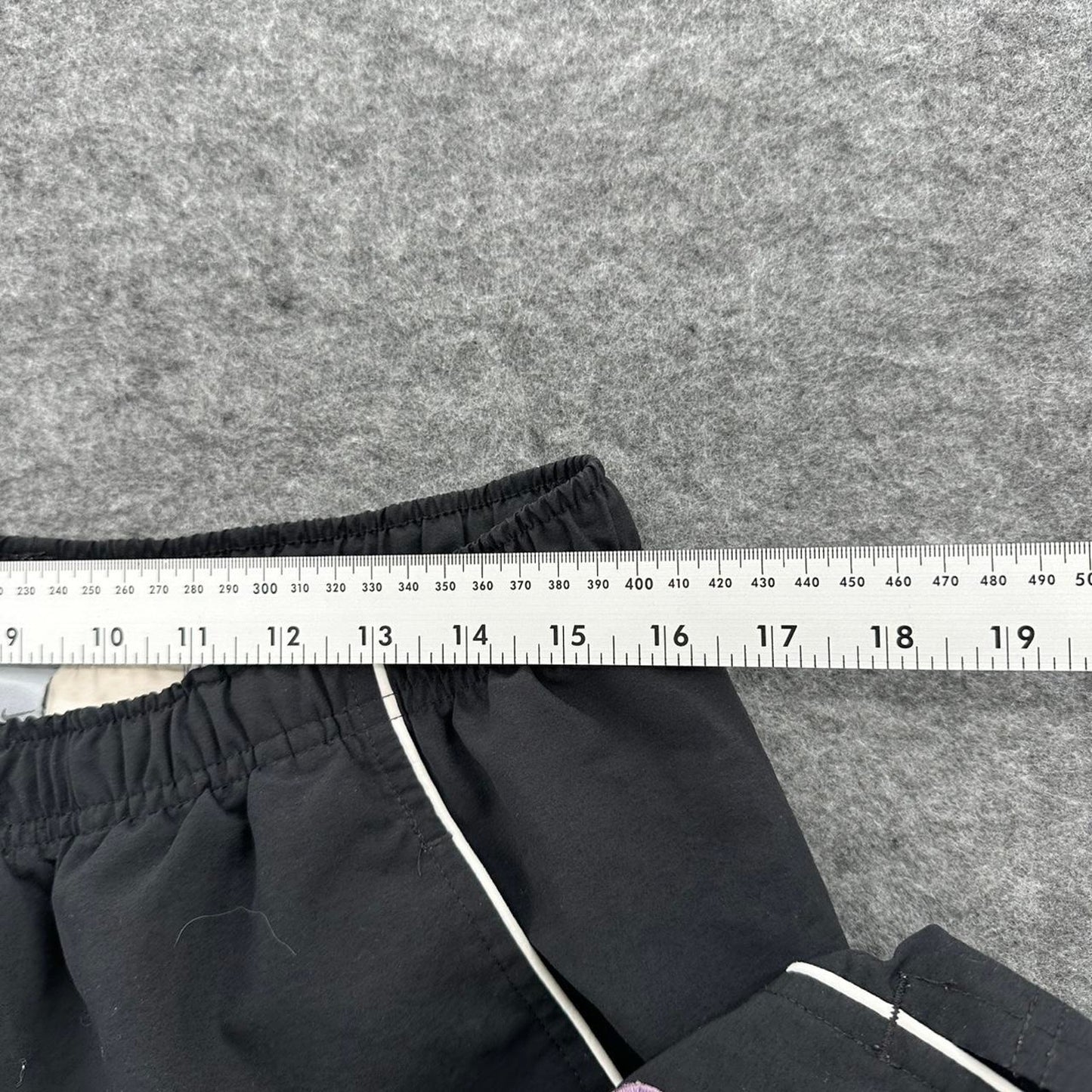 Nike black shorts with white