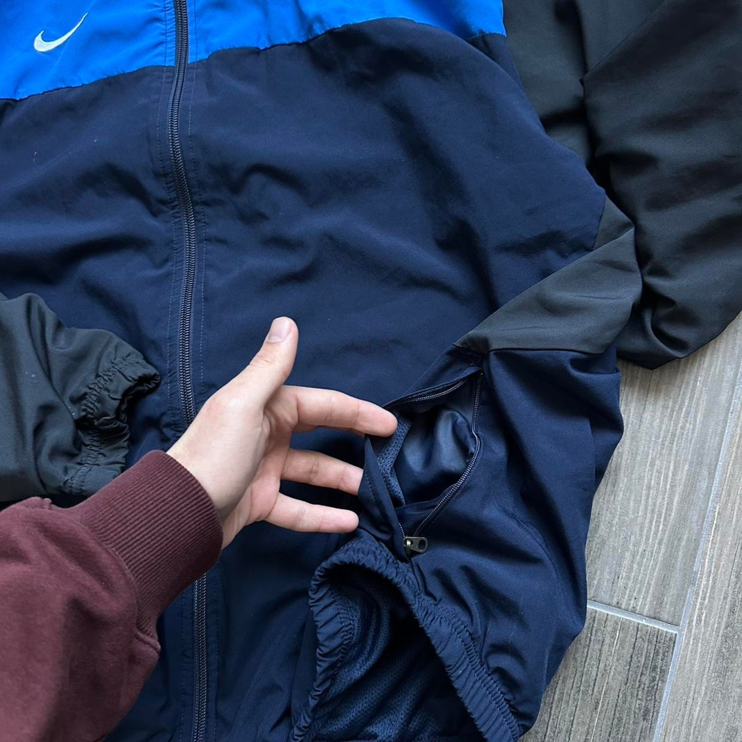 Nike navy y2k baggy streetwear