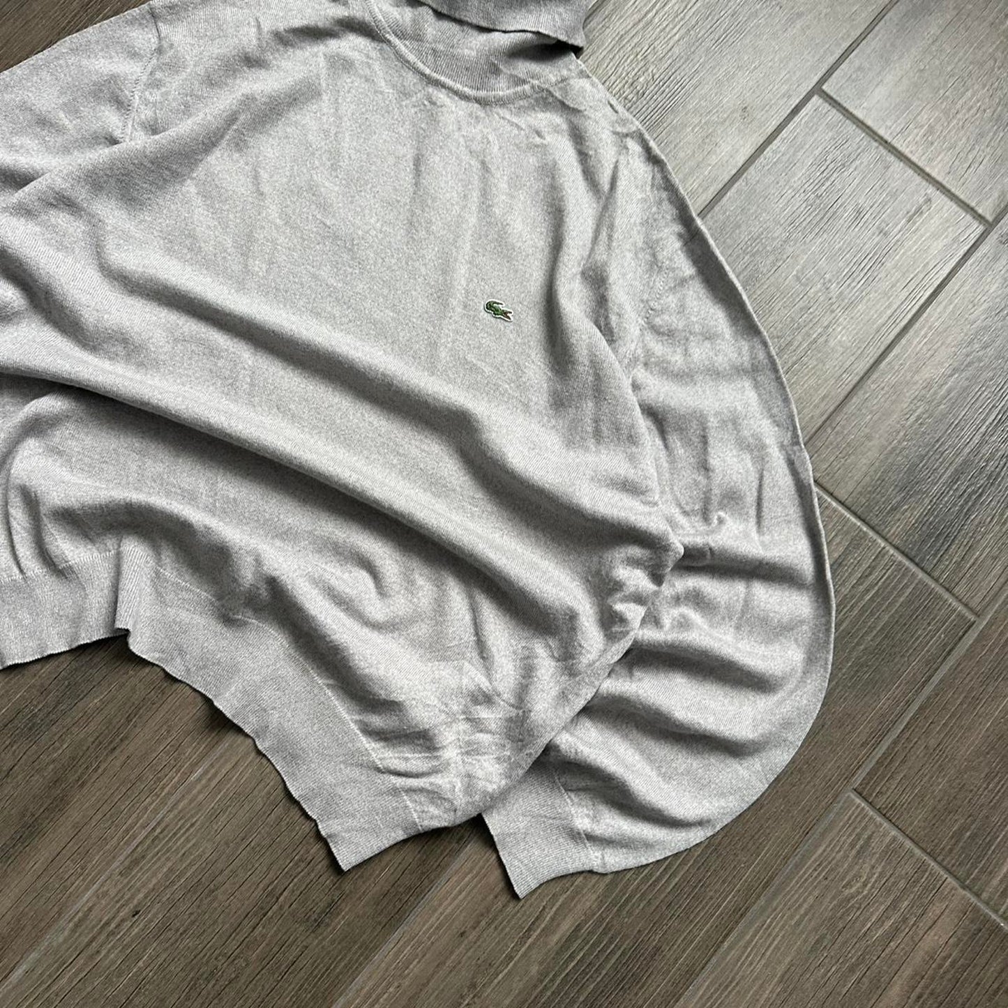 Lacoste grey turtleneck sweater jumper
