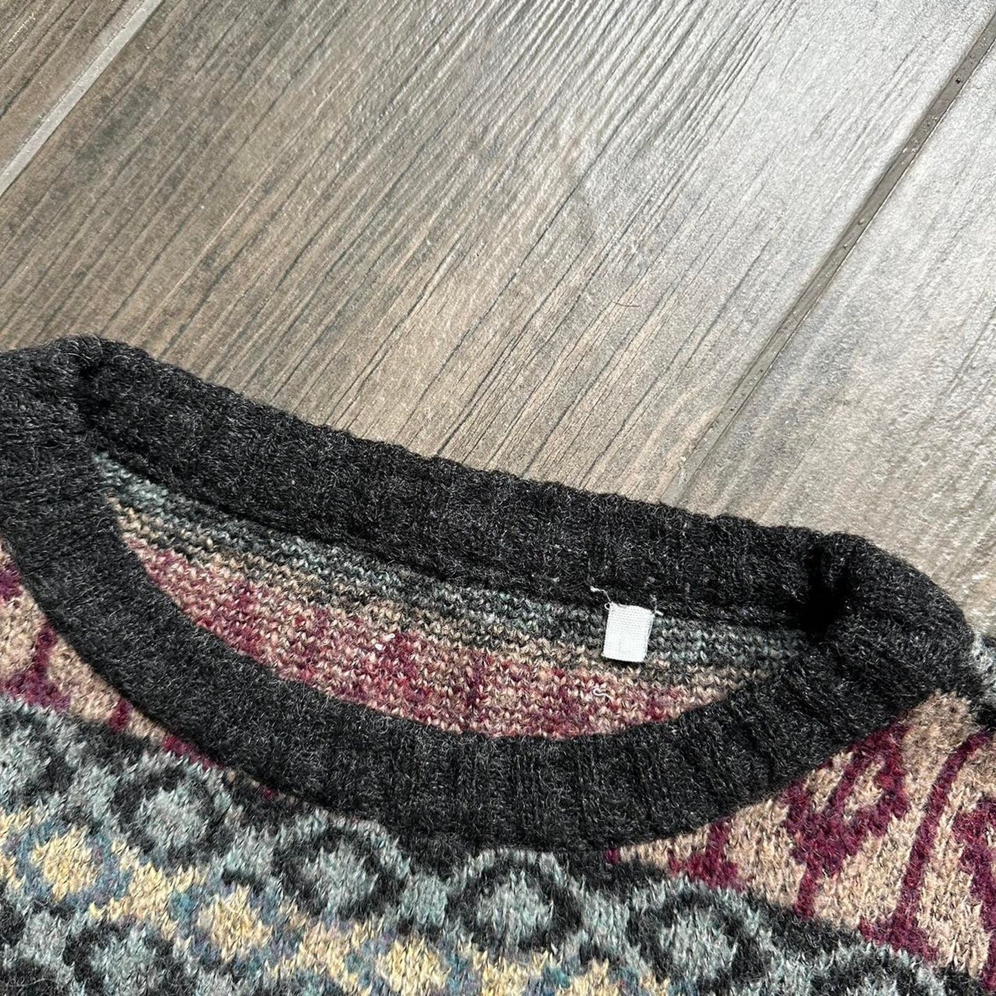 Y2k vintage wool made in Italy grandpacore L-XL sweater